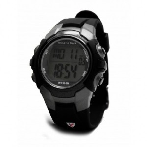 Reloj Athletic digital niña niño caucho negro -