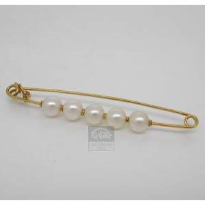 Alfiler oro amarillo y perlas cultivadas - 4786103,50