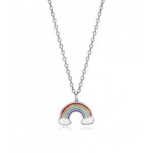 Colgante niña arcoiris plata - 5114C000-19