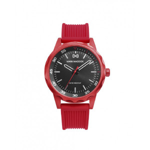 Reloj hombre correa caucho rojo -