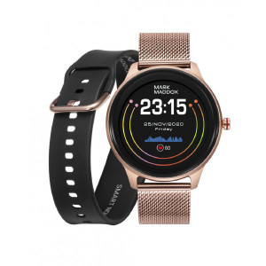 Pack reloj smart aluminio rosa brazalete correa -