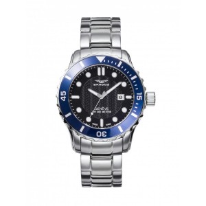 Reloj para hombre Sandoz acero bisel azul - 81393-57