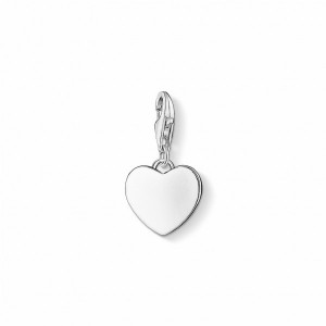 Charm corazón plata -