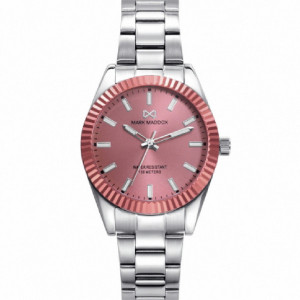 Reloj acero bisel aluminio esfera salmón - MM1000-77