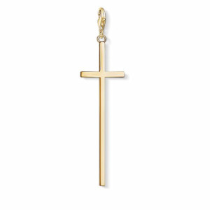 Charm plata Thomas Sabo cruz dorada -