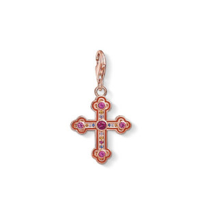 Charm Thomas Sabo cruz plata rosa multicolor -