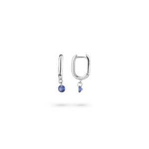 Pendientes circonita azul OCEAN plata - PE10446