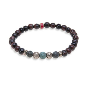 Pulsera PLATADEPALO elástica bolas -