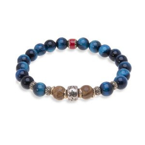 Pulsera PLATADEPALO elástica bolas -