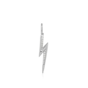Charm para cadena relámpago plata -