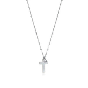 Colgante Comunión plata cruz madre perla - 13022C000-00