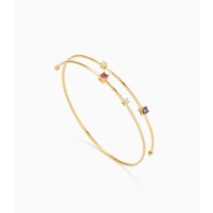 Pulsera TUSCANY 1,5 Vuelta VIOLET Oro - SYB20012