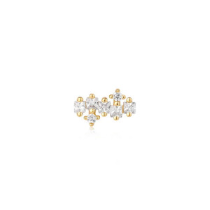 Piercing racimo circonitas plata oro -