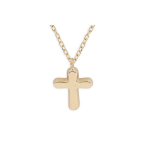 Collar cruz oro 18kts -