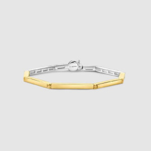 Pulsera Ti Sento barras plata bicolor -