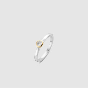 Anillo Ti Sento circonita plata -