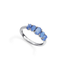 Anillo piedras azules plata de ley - 2369A016-43